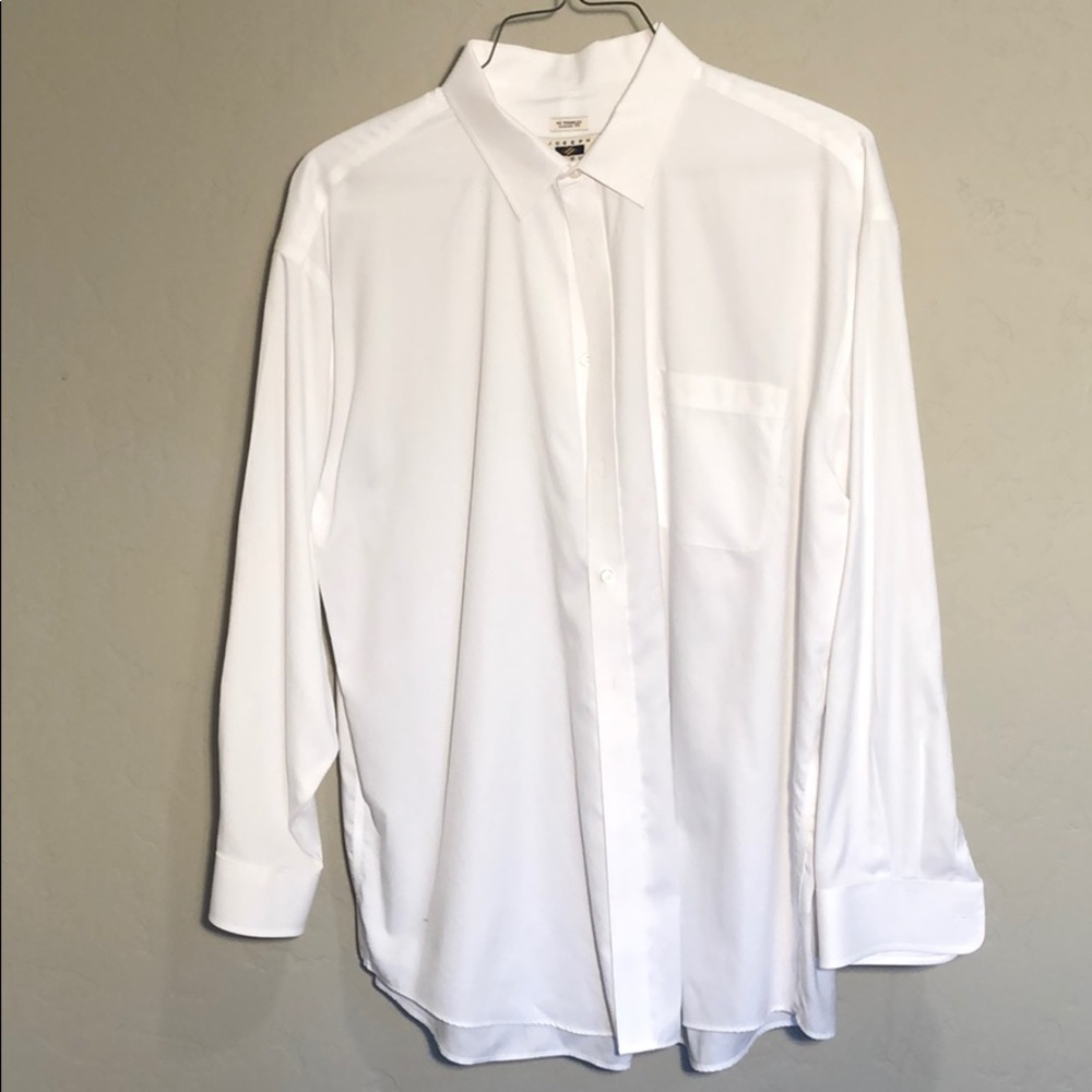 Joseph Abboud bright white dress shirt worn once.
